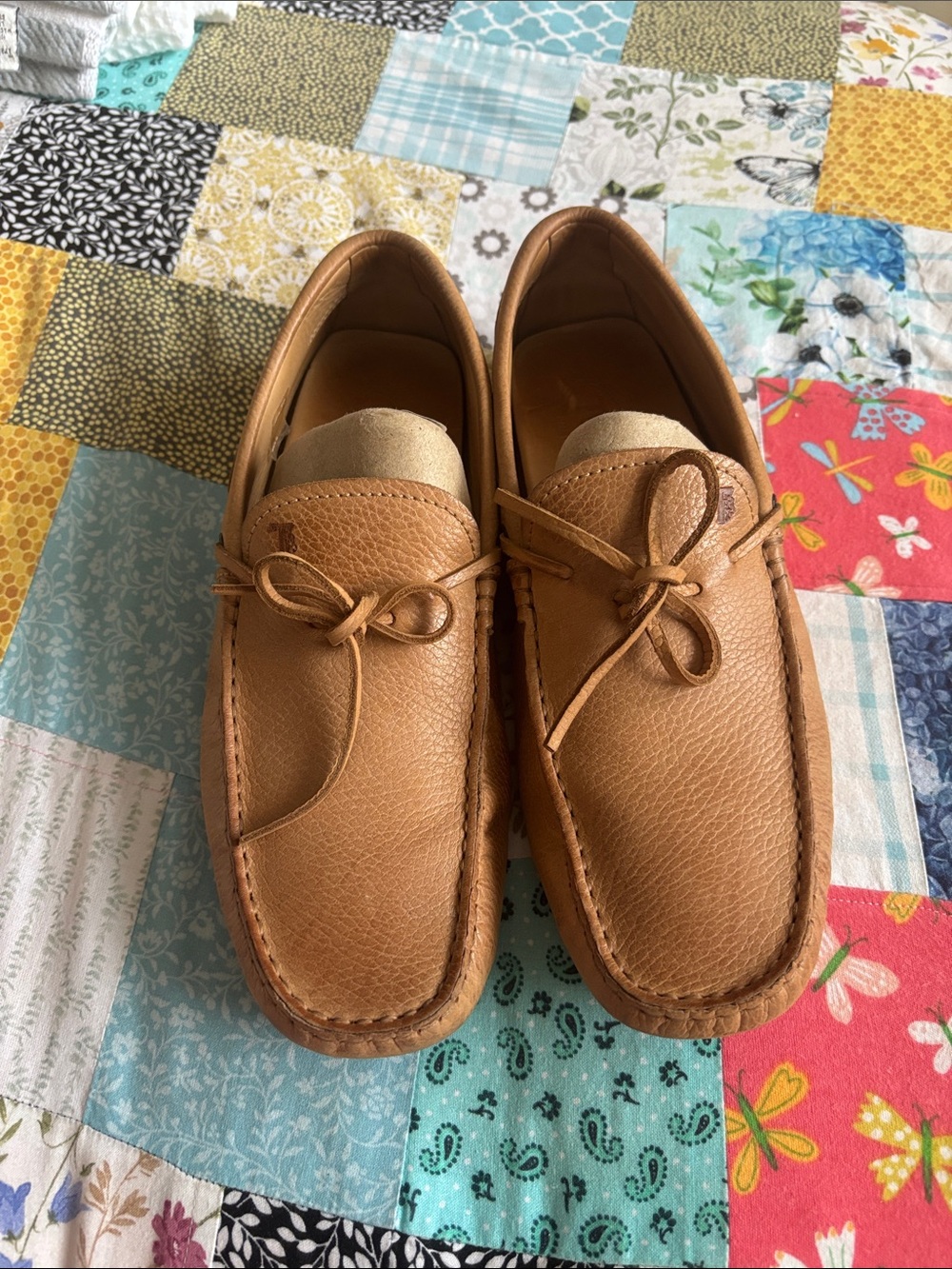 Tod's Gommino Loafers Moc Brown Leather Shoes Made Italy size 7
